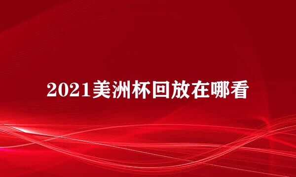 2021美洲杯回放在哪看