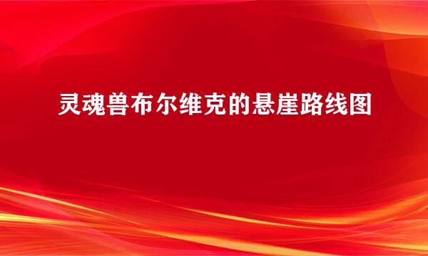 灵魂兽布尔维克的悬崖路线图