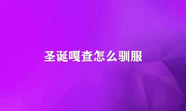 圣诞嘎查怎么驯服