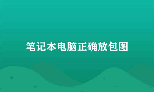 笔记本电脑正确放包图