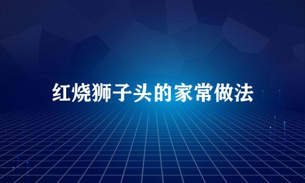 红烧狮子头的家常做法