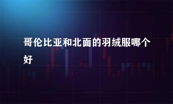哥伦比亚和北面的羽绒服哪个好