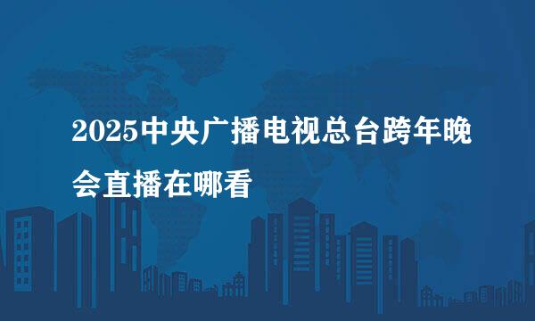 2025中央广播电视总台跨年晚会直播在哪看