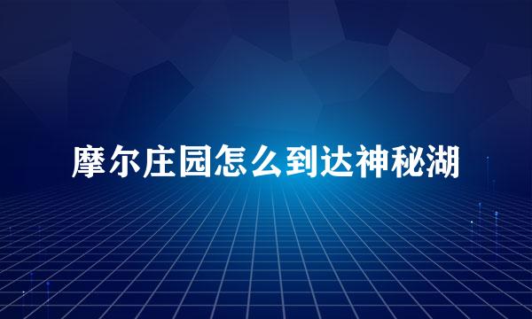 摩尔庄园怎么到达神秘湖