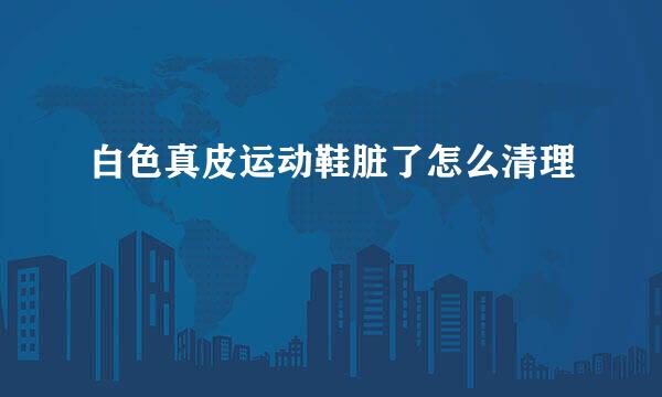 白色真皮运动鞋脏了怎么清理