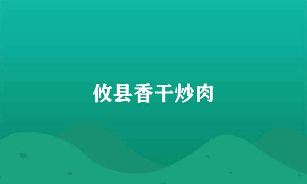 攸县香干炒肉