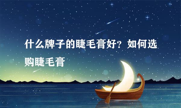 什么牌子的睫毛膏好？如何选购睫毛膏
