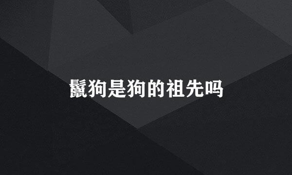鬣狗是狗的祖先吗