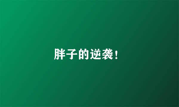 胖子的逆袭！