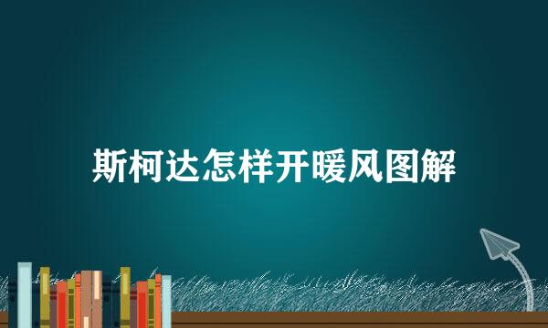 斯柯达怎样开暖风图解
