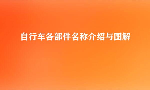 自行车各部件名称介绍与图解