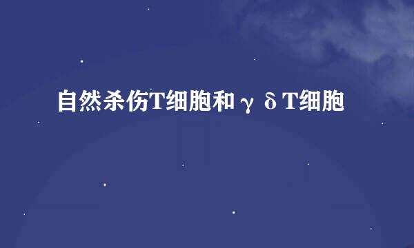 自然杀伤T细胞和γδT细胞