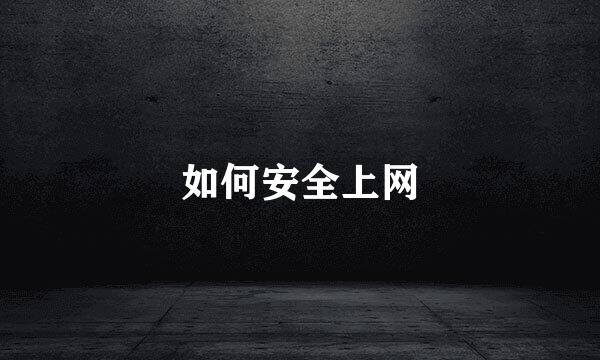 如何安全上网