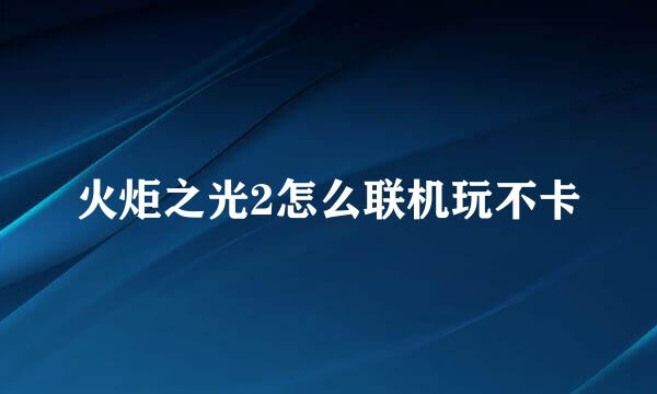 火炬之光2怎么联机玩不卡