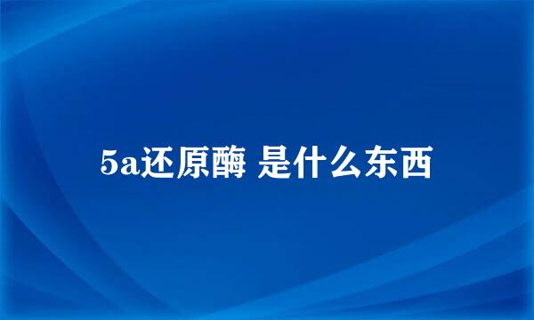 5a还原酶 是什么东西