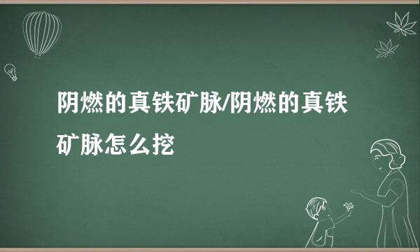 阴燃的真铁矿脉/阴燃的真铁矿脉怎么挖