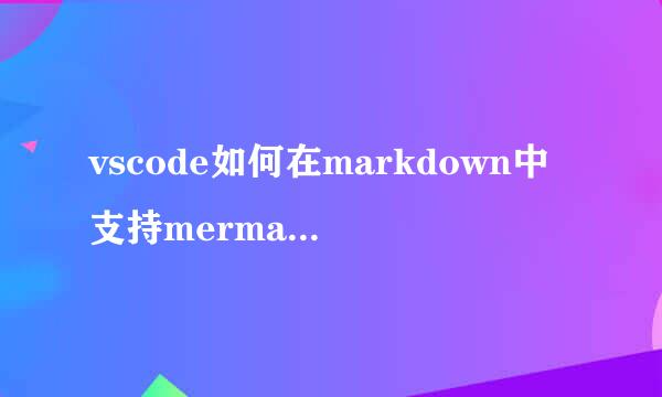 vscode如何在markdown中支持mermaid流程图