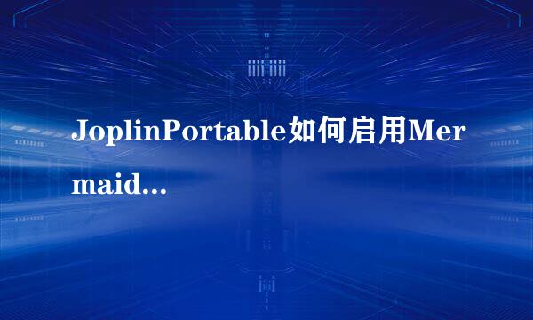 JoplinPortable如何启用Mermaid流程图支持