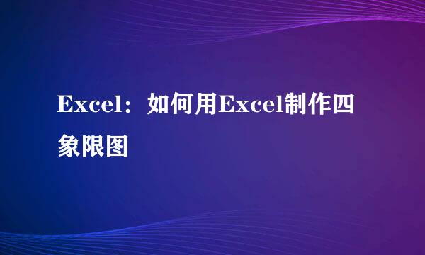 Excel：如何用Excel制作四象限图