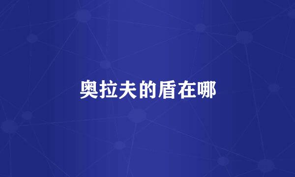 奥拉夫的盾在哪