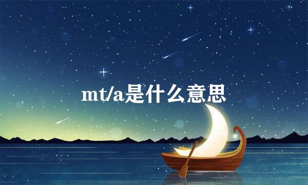 mt/a是什么意思