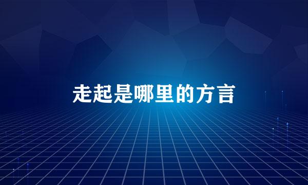 走起是哪里的方言