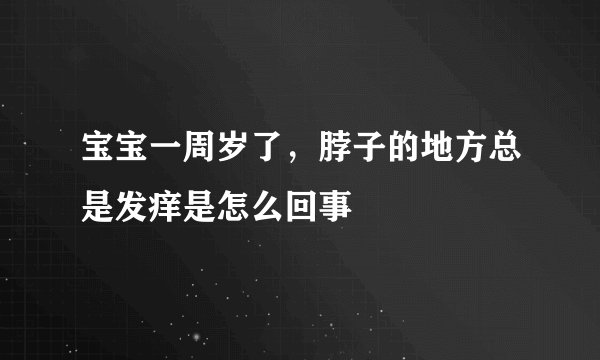 宝宝一周岁了，脖子的地方总是发痒是怎么回事
