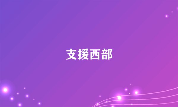 支援西部