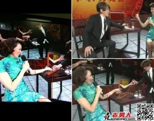 刘谦今年春晚魔术镜子里面的那个手是怎么弄出来了？