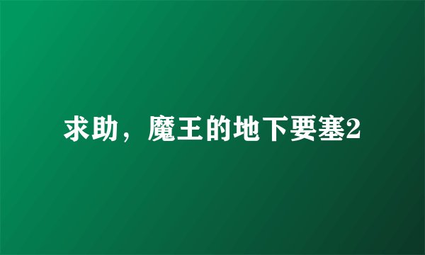 求助，魔王的地下要塞2
