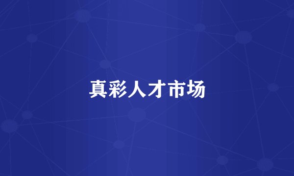 真彩人才市场