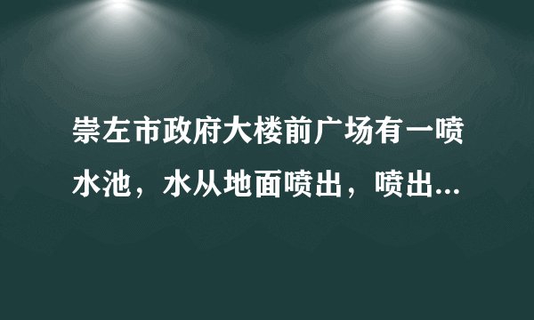 崇左市政府大楼前广场有一喷水池，水从地面喷出，喷出水的路径是一条抛物线．如果以水平地面为x轴，建立如图所示的平面直角坐标系，水在空中划出的曲线是抛物线y=-x2+4x（单位：米）的一部分．则水喷出的最大高度是____米．