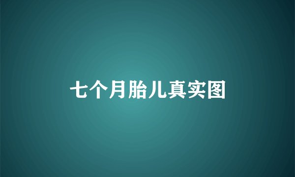 七个月胎儿真实图