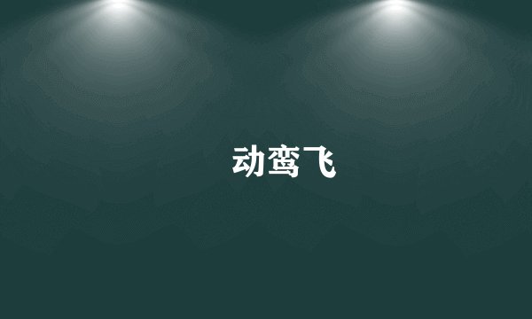 鹓动鸾飞
