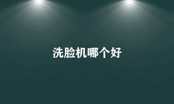 洗脸机哪个好