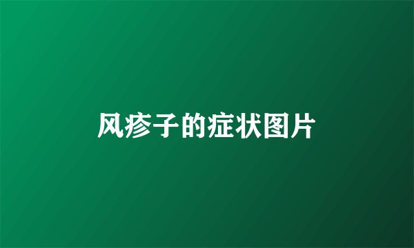 风疹子的症状图片