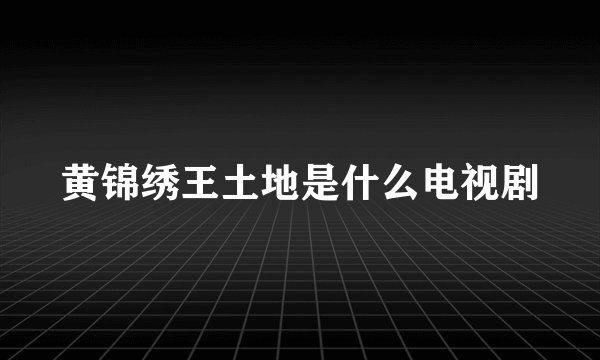 黄锦绣王土地是什么电视剧