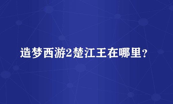 造梦西游2楚江王在哪里？