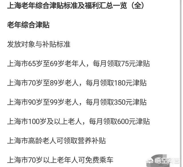 对农村的高龄老人国家有什么津贴补偿或政策?