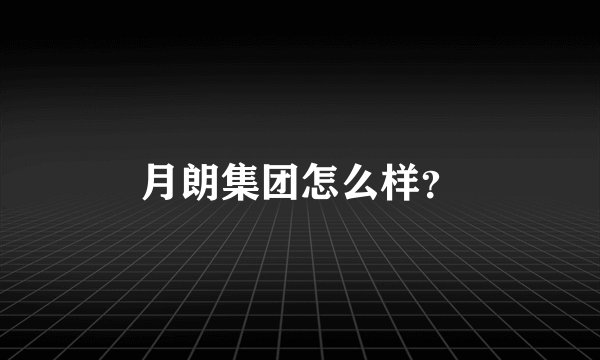 月朗集团怎么样？