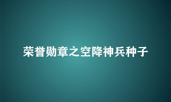 荣誉勋章之空降神兵种子
