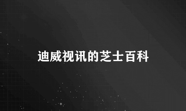 迪威视讯的芝士百科