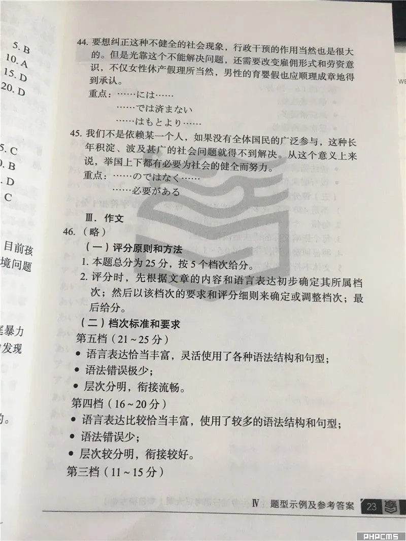 2020考研大纲:公共日语大纲原文