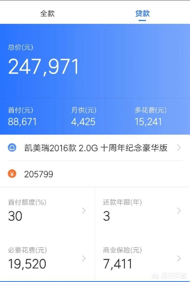 7代凯美瑞2.0豪华版的车型落地多少钱?