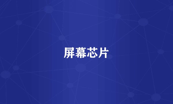 屏幕芯片