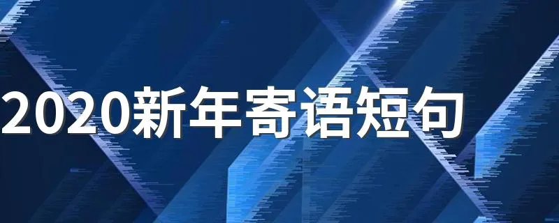2020新年寄语短句 2020新年寄语短句推荐