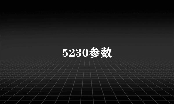 5230参数