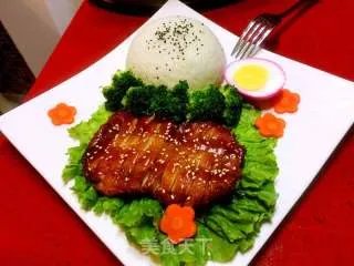 照烧鸡腿饭