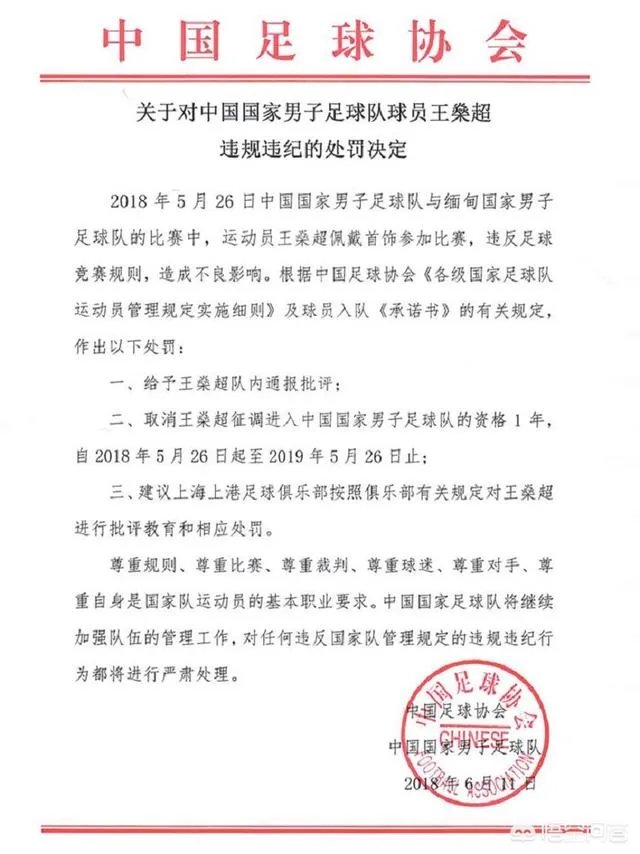 足协为什么处罚