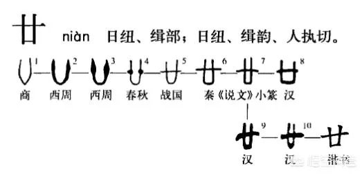 汉字“廿”表示什么?